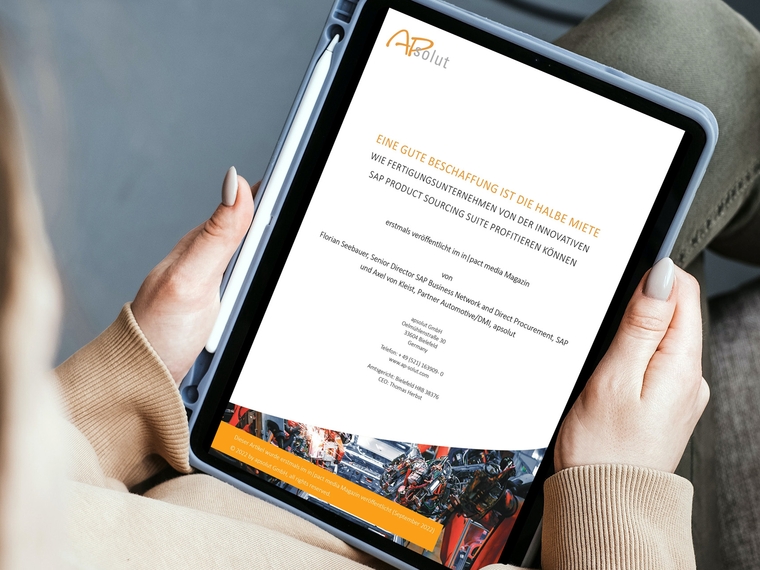 Eine gute Beschaffung ist die halbe Miete